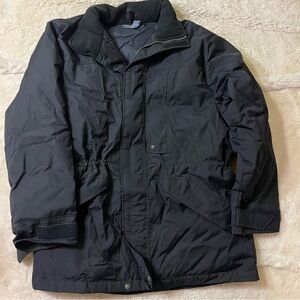 Vintage Polo Ralph Lauren Goose Down Jacket Men M Nylon Waterfowl Parka Black